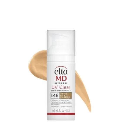 EltaMD UV Clear SPF - Bloqueador Suave y ultra-liviano, Ideal para pieles grasas, acneicas y sensibles - Con Color SPF 46