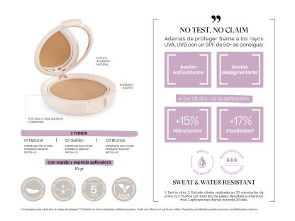 Sensilis Maquillaje Photocorrection D-Pigment Make-Up 50+10 grs Tono 1 Natural Rose - Imagen 8